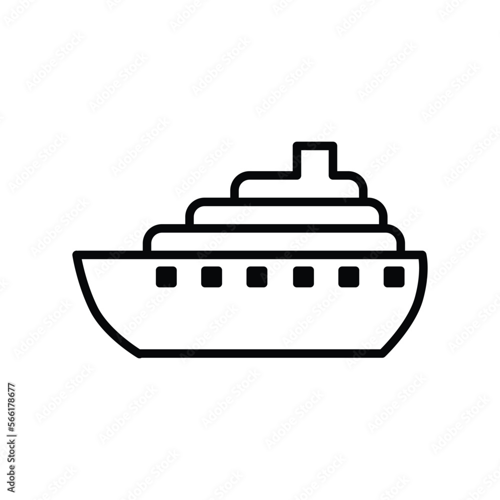 Ship icon vector design template on trendy design Ship icon vector design template on trendy design
