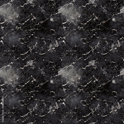marble granite white panorama background with black pattern for floor and counter top surfaces, generative ai