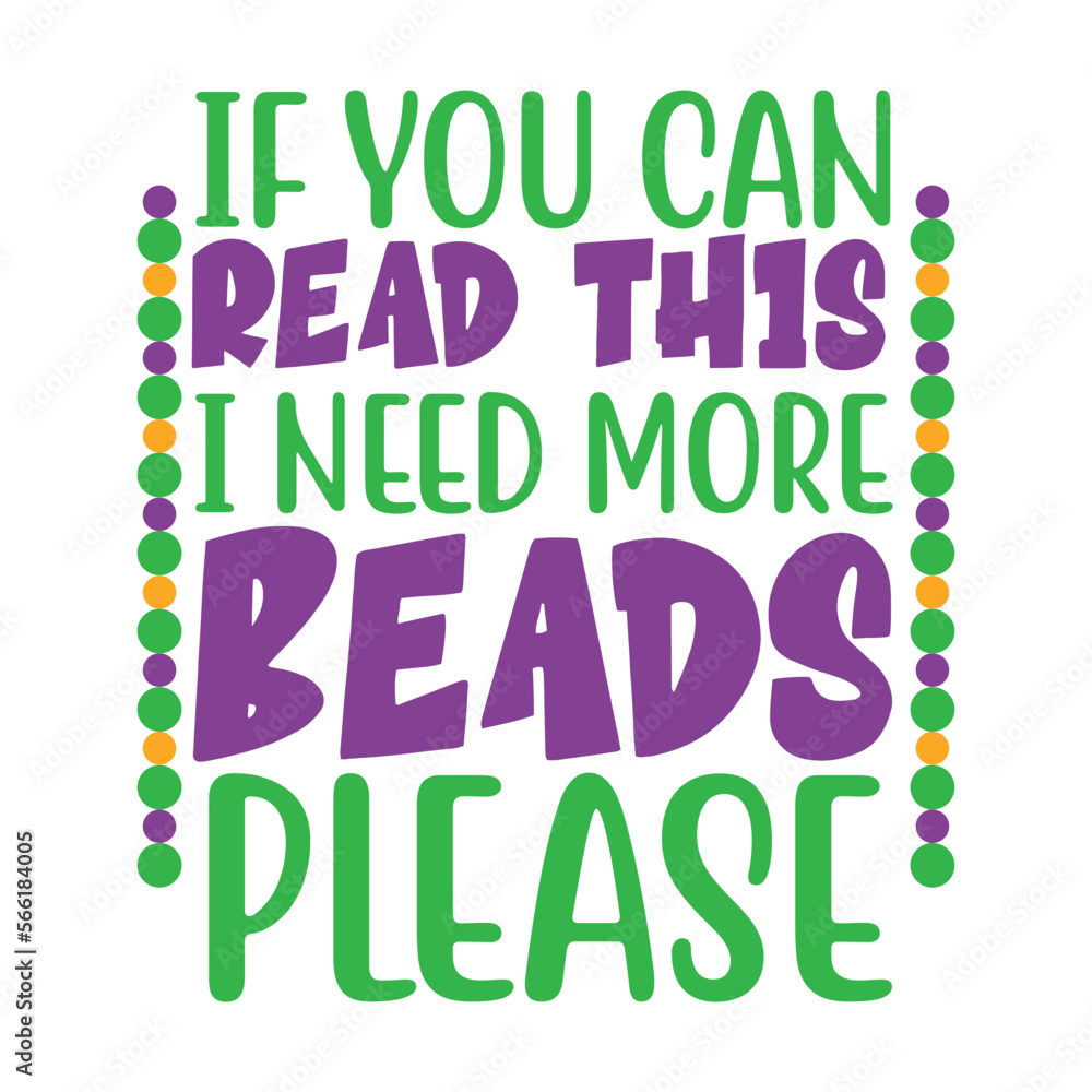 Fototapeta premium if you can read this I need more beads please