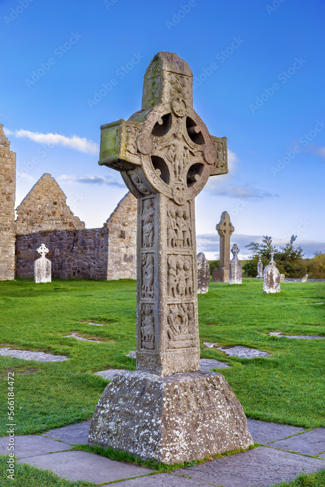 Fototapeta premium Clonmacnoise abbey, Ireland