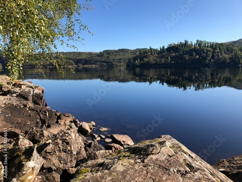 lake and mountains in Scotland