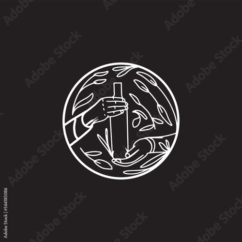 Hand Draw Vintage Style Whisky Brand Emblem Logo Template