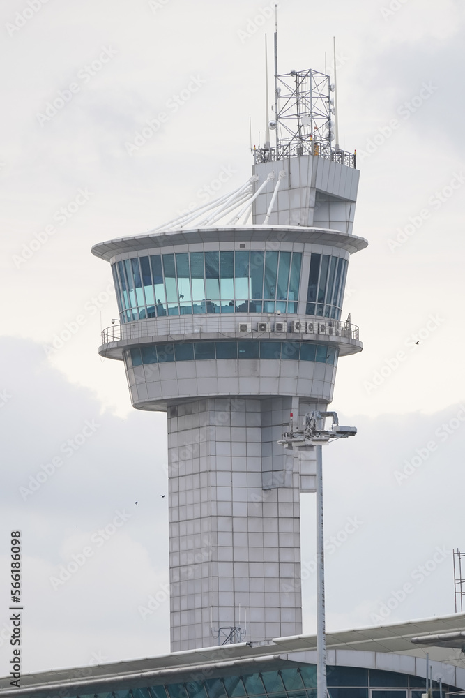 Air traffic control tower of Ataturk Airport in Istanbul, Turkiye Air traffic control tower of Ataturk Airport in Istanbul, Turkiye