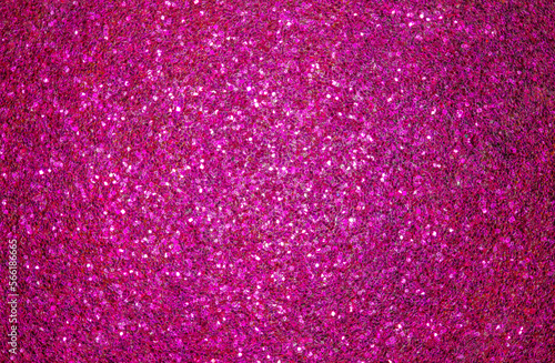 Pink sequins, spherical surface, close-up macro view, background wallpaper, uniform texture pattern © elenvd