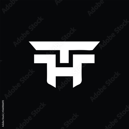 TH HT Logo Design, Creative Minimal Letter HT TH Monogram