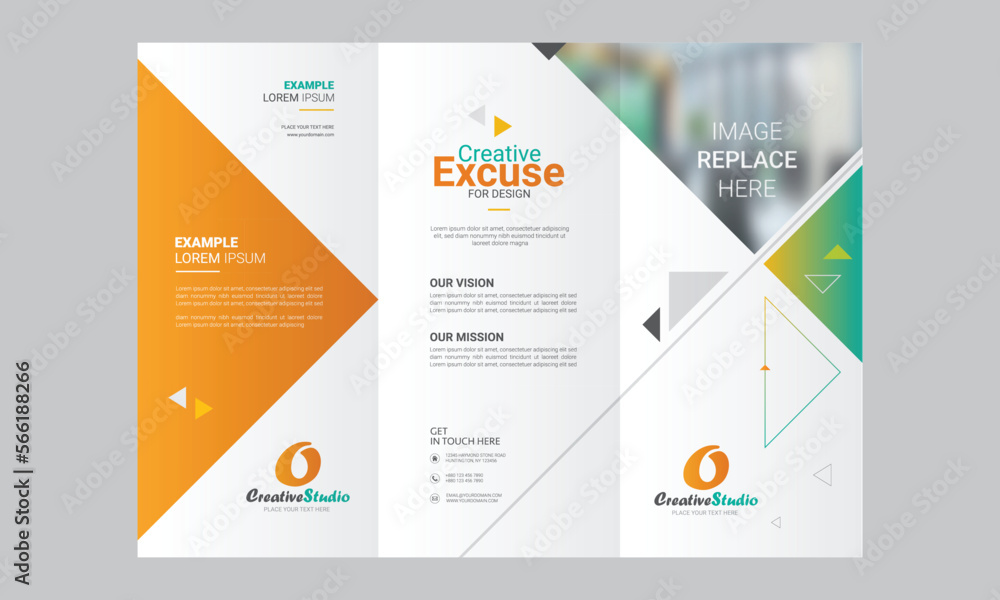 Simple Trifold Brochure Layout