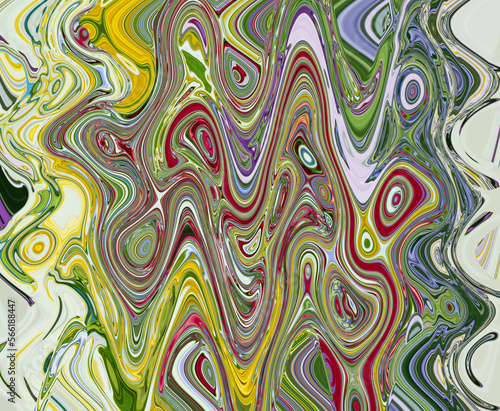 Distorted photo, abstract background in bright colors. Psychedelic design.