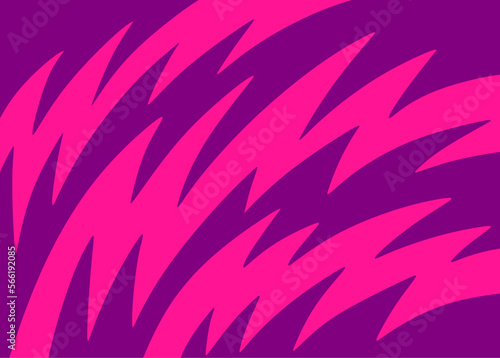Abstract background with curved spikes pattern