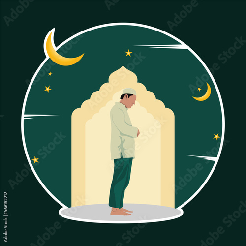 set of moslem people shalat pray, iftar muslim set people pray