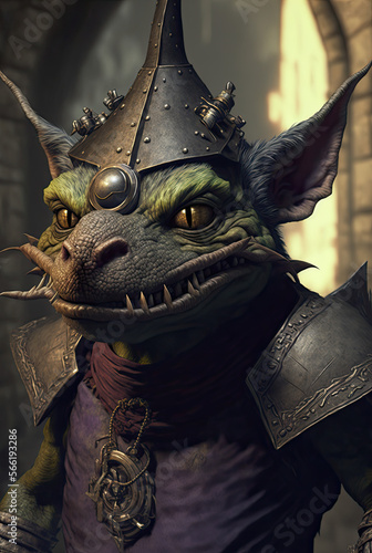 Fototapeta Kobold portrait, generated by ai