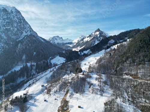 Austria, Brand, winter in Alps