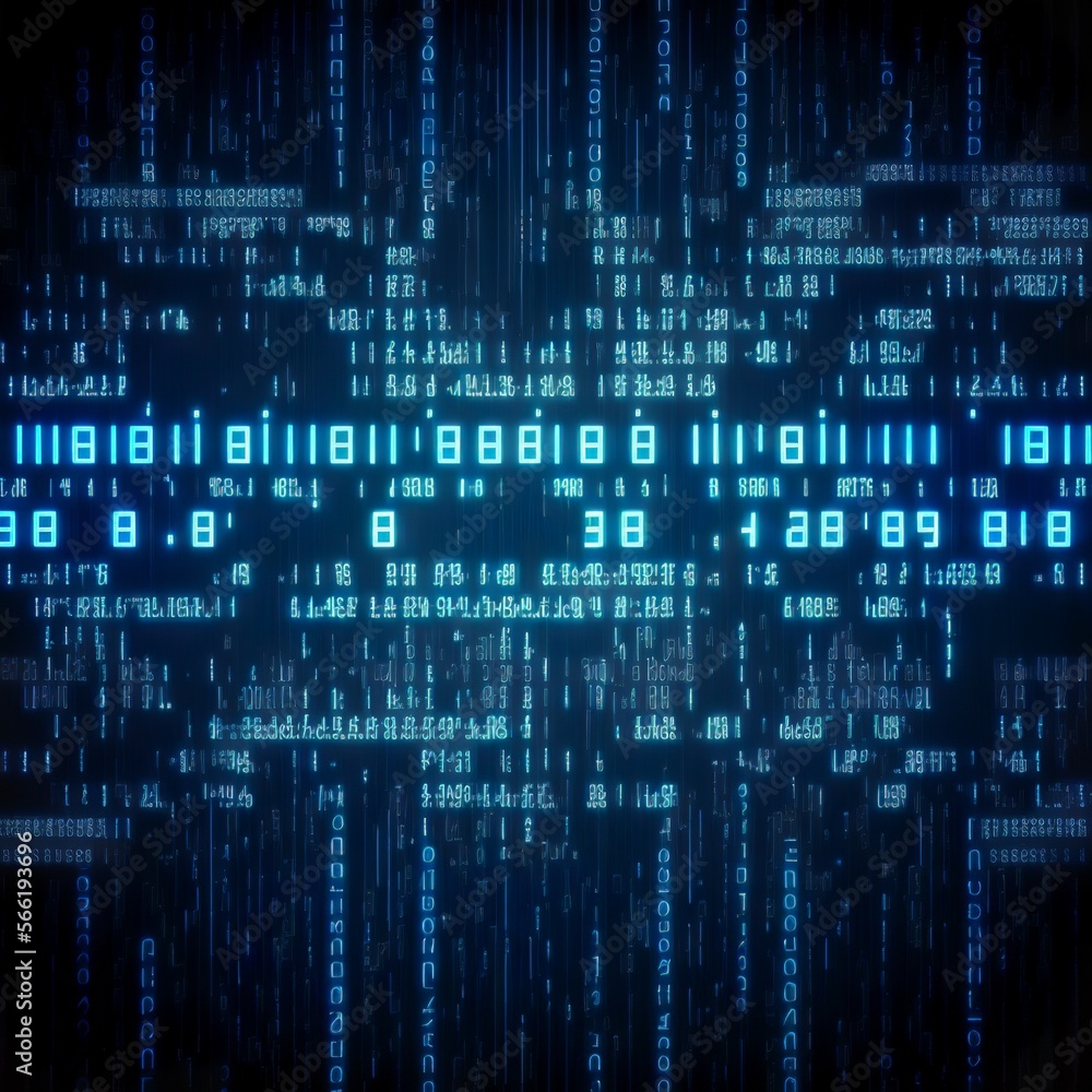 Seamless abstract binary code computer programming, big data or cyber concept background. Glowing digital signboard backdrop pattern with flowing zeros and ones in high tech neon blue light Seamless abstract binary code computer programming, big data or cyber concept background. Glowing digital signboard backdrop pattern with flowing zeros and ones in high tech neon blue light