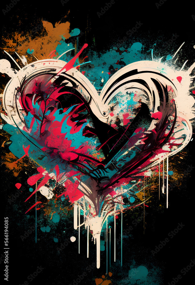Valentines Day, abstract illustration