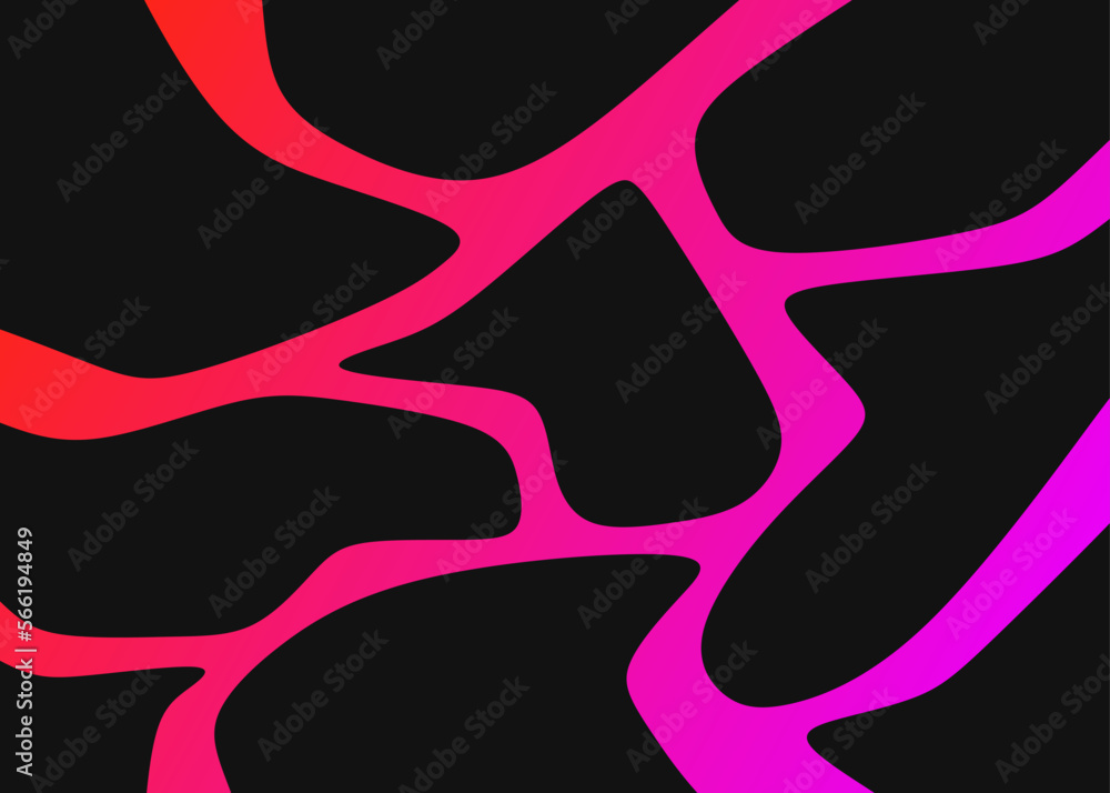 Abstract background with gradient color wavy line pattern