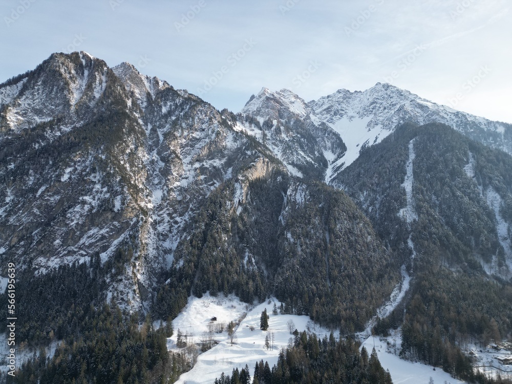 Austria, Brand, winter in Alps
