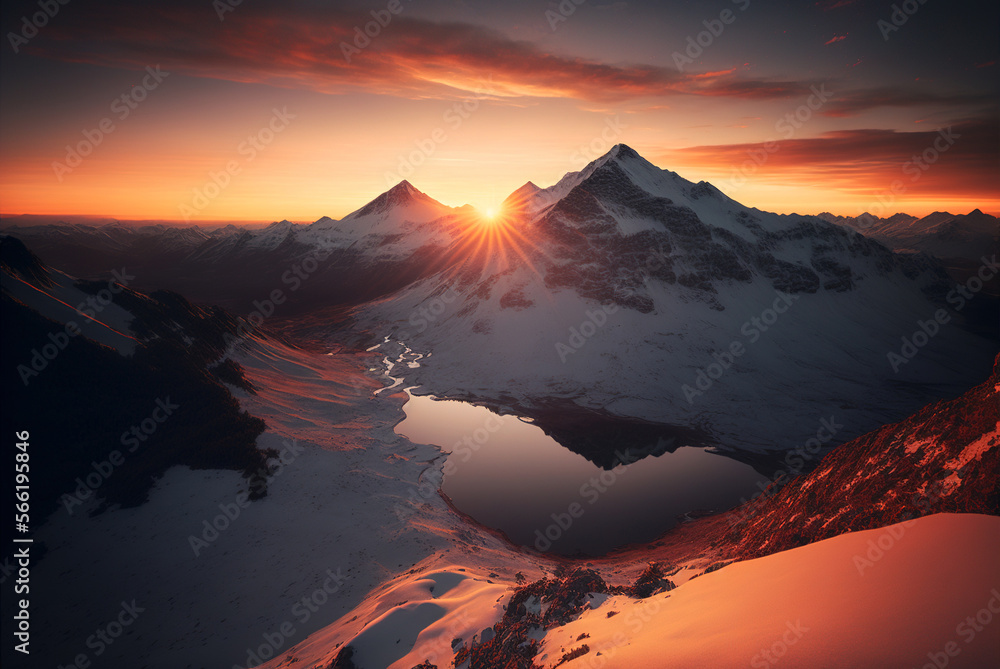 Sunrise on the Alps