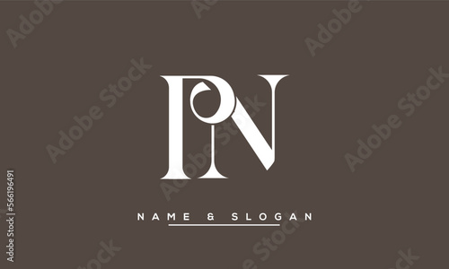 PN,  NP,  P,  N   Abstract  Letters  Logo  Monogram