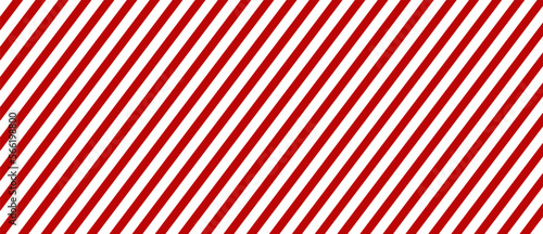 Diagonal stripes background. Red and white lines pattern for road warning and wallpaper template. Realistic lines with repeat stripes texture. Simple geometric stripes background. Pattern vector