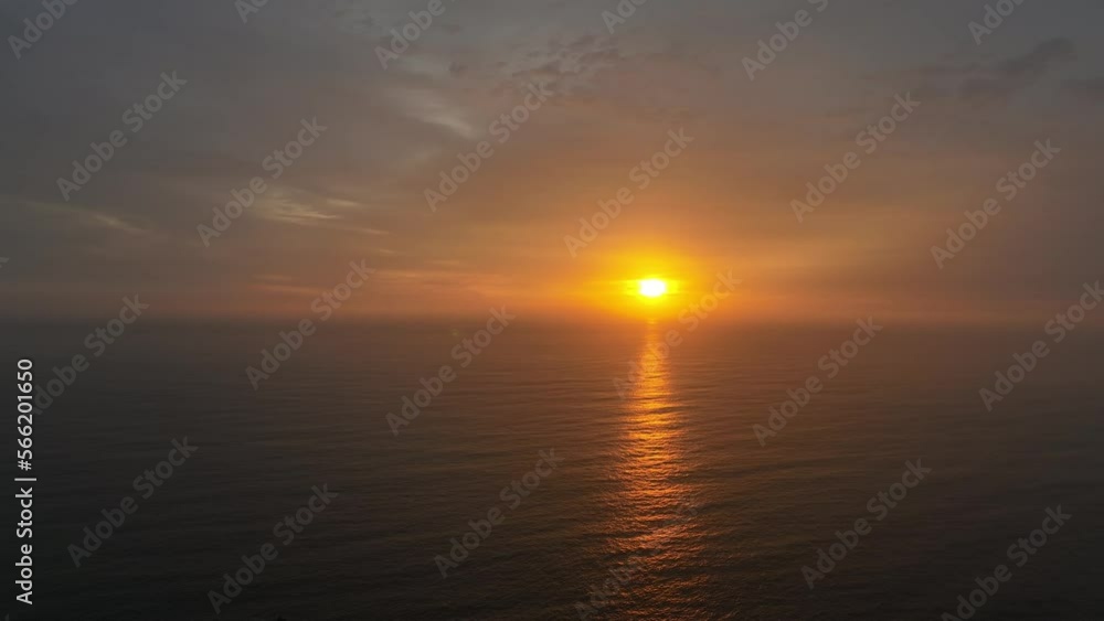 Beautiful Sunset View From Lima Seascape, Peru Beautiful Sunset View From Lima Seascape, Peru