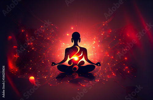 Sound healing therapy and yoga meditation , uses aspects of music to improve health and well being. can help your meditation and relaxation.. generative ai     © Hassan