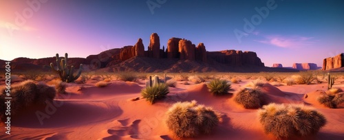Dramatic Desert Landscape. Generative AI. © Henry Letham