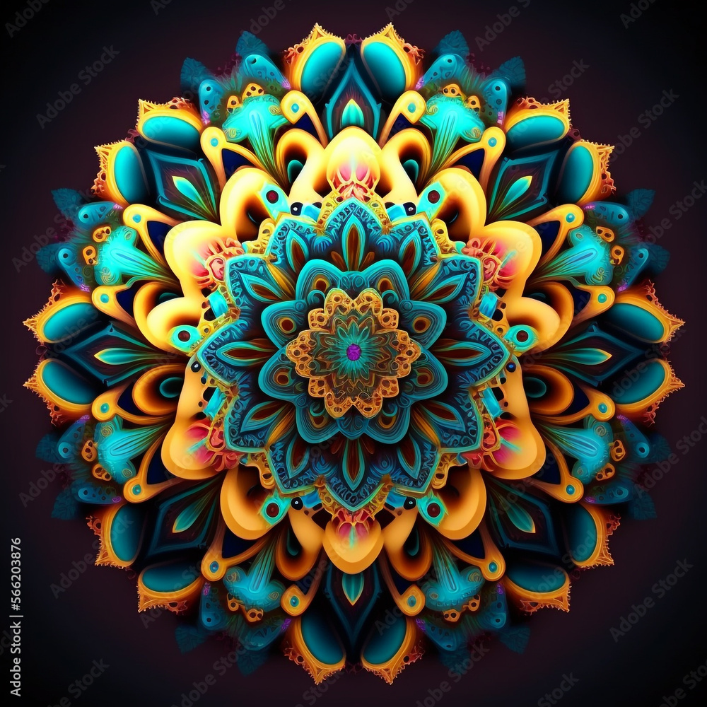 Love Mandala illustration ornament Love Mandala illustration ornament