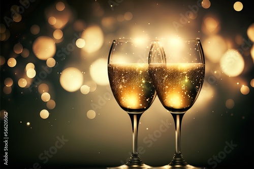 Raise a Glass: Celebrating with Champagne and Bokeh