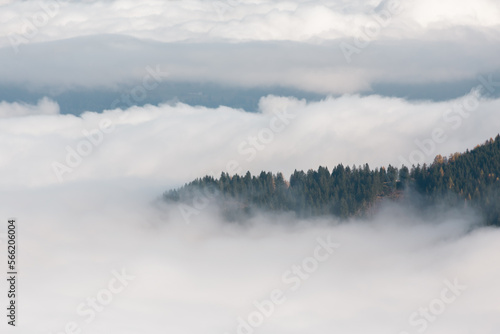 beautiful landscape with mountains and clouds © Coldy