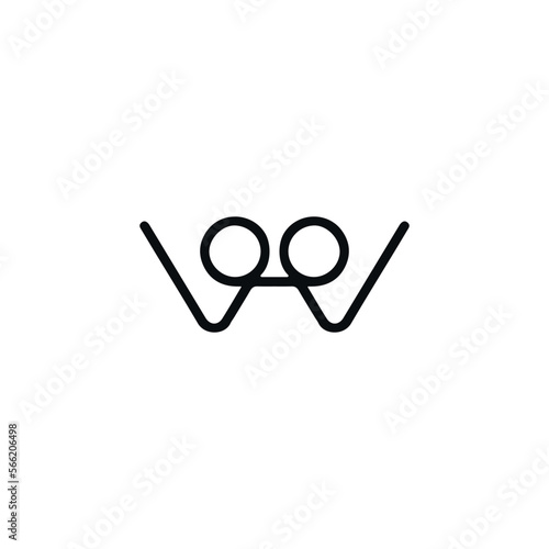 Phoropter icon. Simple style eye exam poster background symbol. Phoropter brand logo design element. Phoropter t-shirt printing. Vector for sticker.