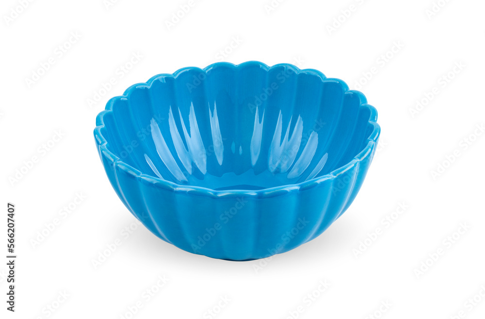 blue bowl on white background blue bowl on white background