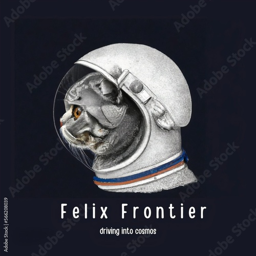 Scottish Cat's Cosmic Adventure