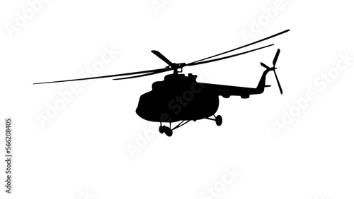 Mi-8 helicopter silhouette