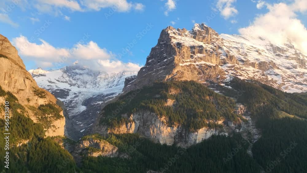 majestic alpine landscape of mountain peaks in Grindelwald valley, Swiss Alps aerial view, scenic nature in Switzerland, tourism hiking concept majestic alpine landscape of mountain peaks in Grindelwald valley, Swiss Alps aerial view, scenic nature in Switzerland, tourism hiking concept