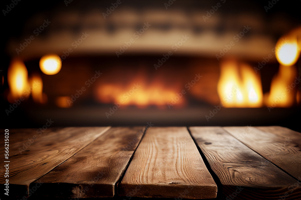 Pizza oven background created with generative Ai technology Stock