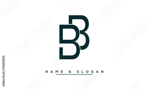 B, BB  Abstract Letters  Logo  Monogram