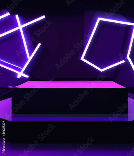 Futuristic product diplay stage
