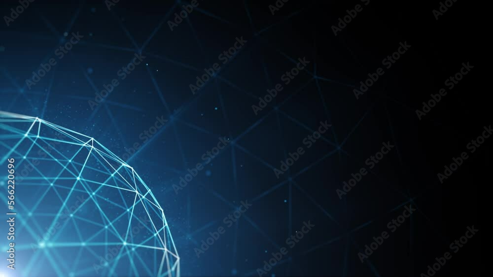 3D Digital Earth Technology Background/ 4k animation of an abstract high digital technology background 3d low polygons earth sphere spinning 3D Digital Earth Technology Background/ 4k animation of an abstract high digital technology background 3d low polygons earth sphere spinning