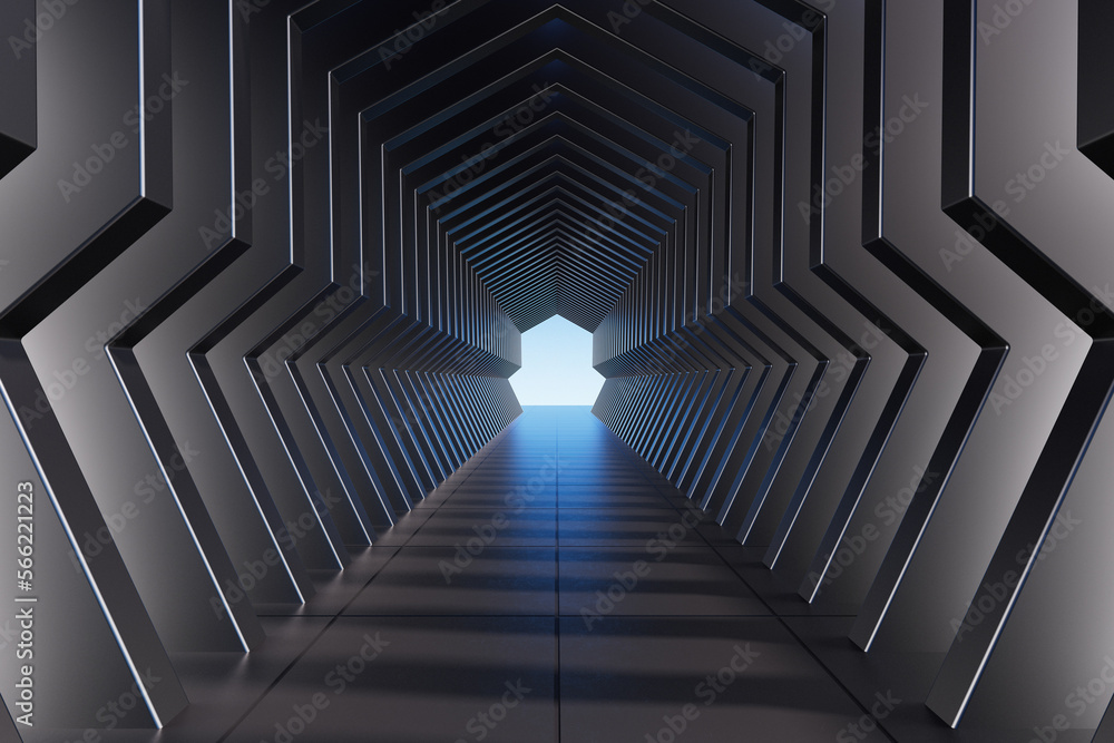 Obraz premium 3d rendering tunnel space picture