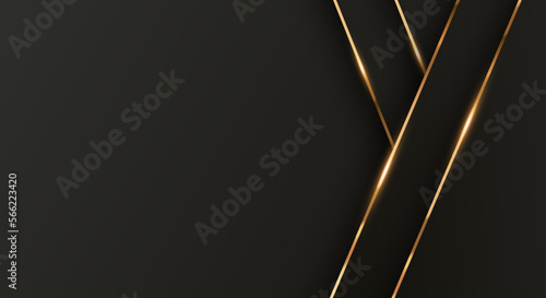 Luxury Vector Background. Abstract Premium Award Banner With Gold Lines.