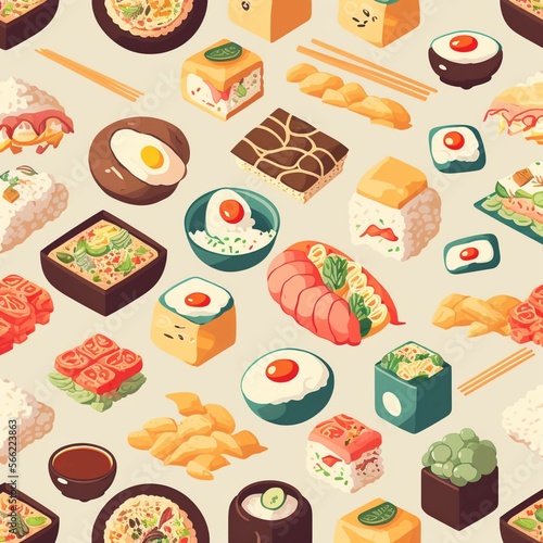 a delicious food pattern