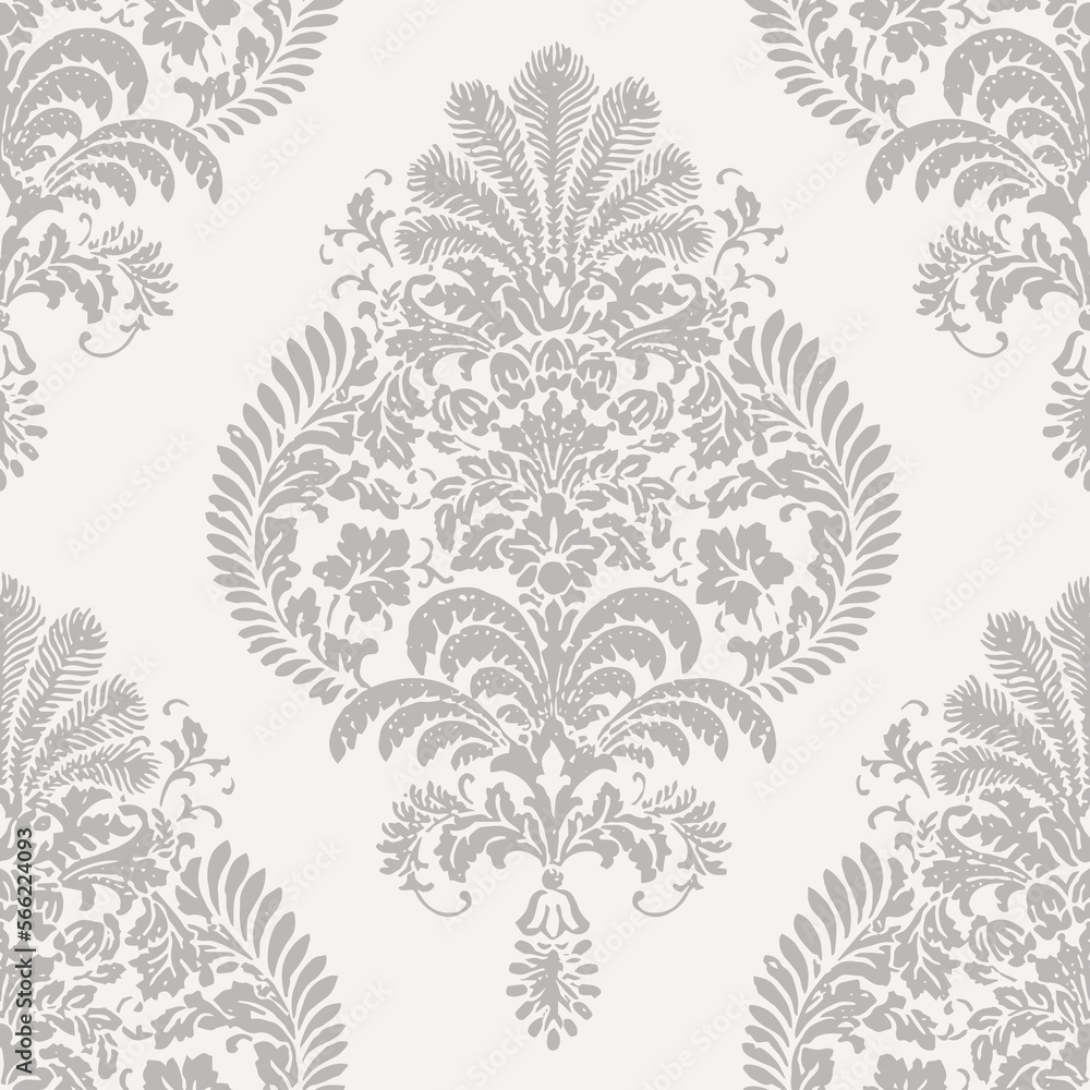Subtle Classic Ornament. Decorative vector seamless pattern. Repeating background. Tileable wallpaper print.