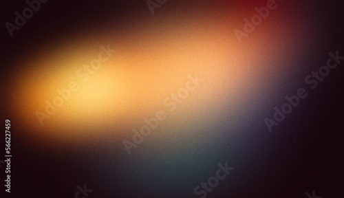 Light yellow and blue pastel colors with gradient texture for web banner and hot sale. Abstract color gradient background, film grain texture, blurred orange gray white free forms on black.