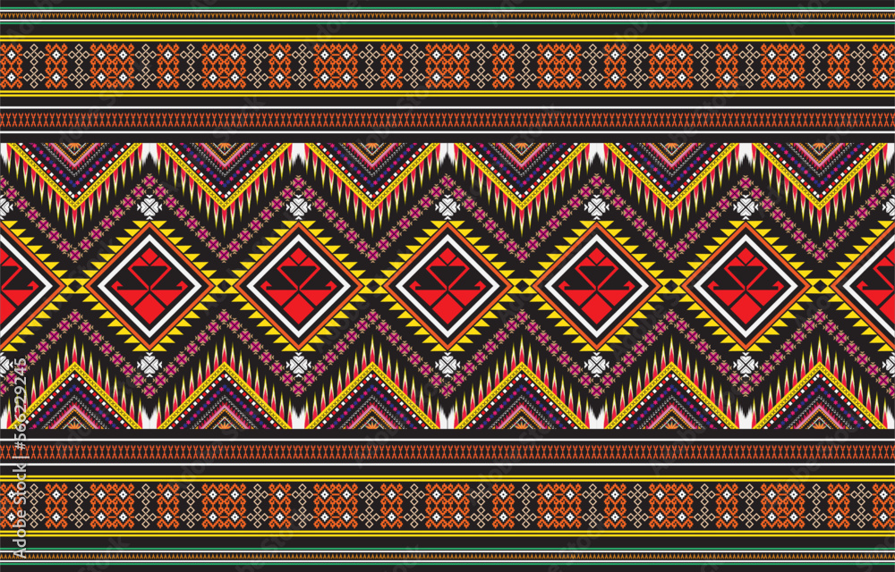 tribal ethnic themes geometric seamless background with a Peruvian american indigenous pattern. Textile print with rich native American tribal themes in an ethnic traditional style. Clothing tribal ethnic themes geometric seamless background with a Peruvian american indigenous pattern. Textile print with rich native American tribal themes in an ethnic traditional style. Clothing