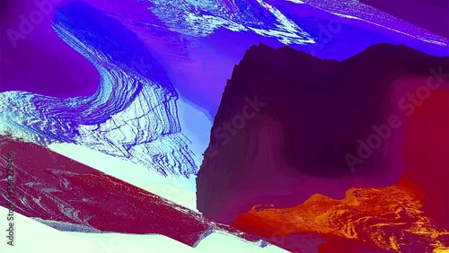 4K Data Pixel Glitch Animation - loop