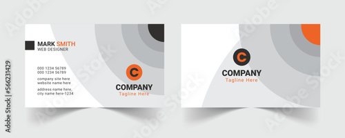 Corporate business card template, Modern business card design template, Clean professional business card template, visiting card, business card template.