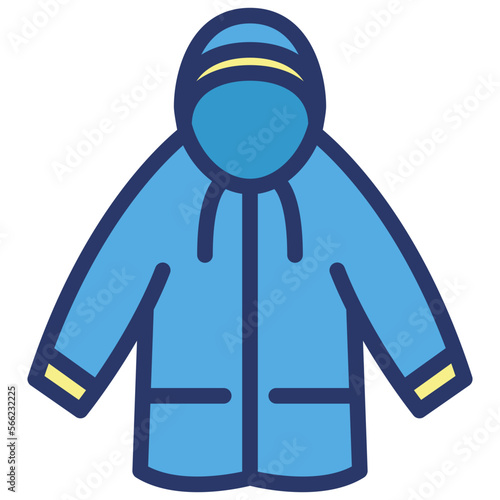 raincoat icon illustration