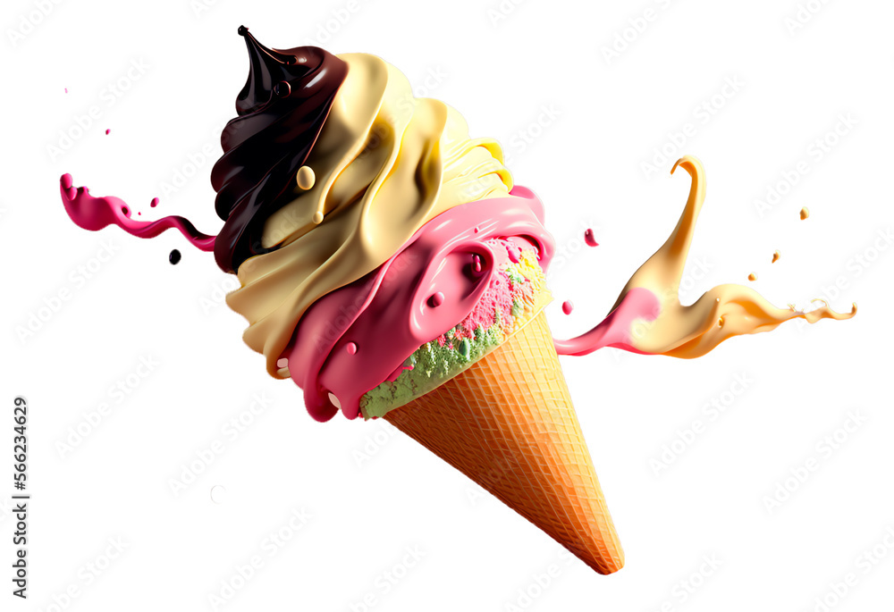 Ice cream Dessert Isolated Transparent Background Generative Ai Stock ice-cream-dessert-isolated-transparent-background-generative-ai-stock