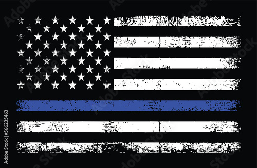 Blue Lives Matter Flag Design