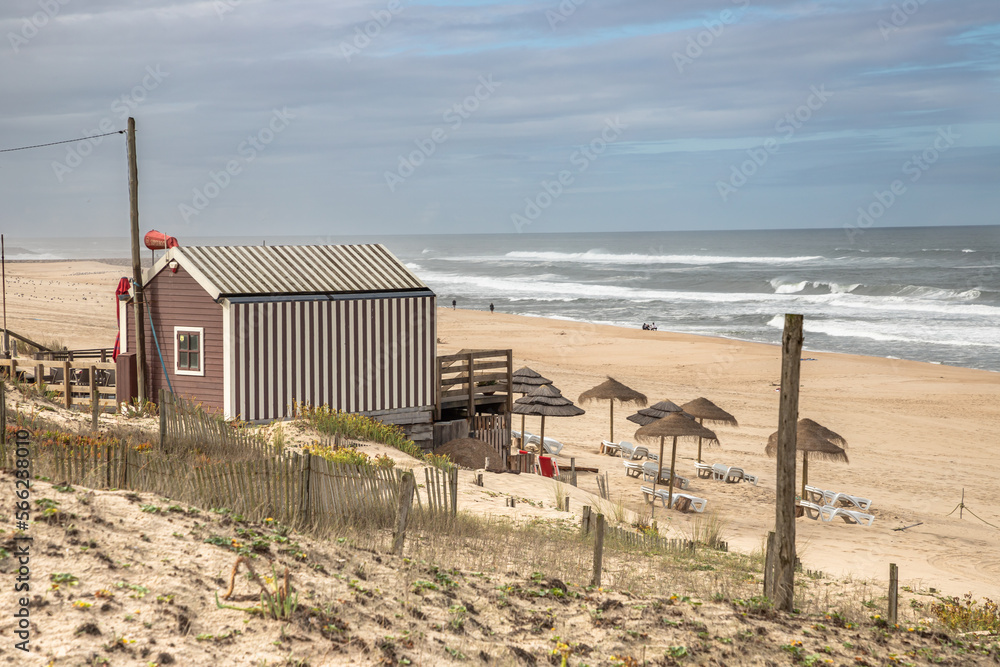 The resort town of Praia de Mira in Portugal