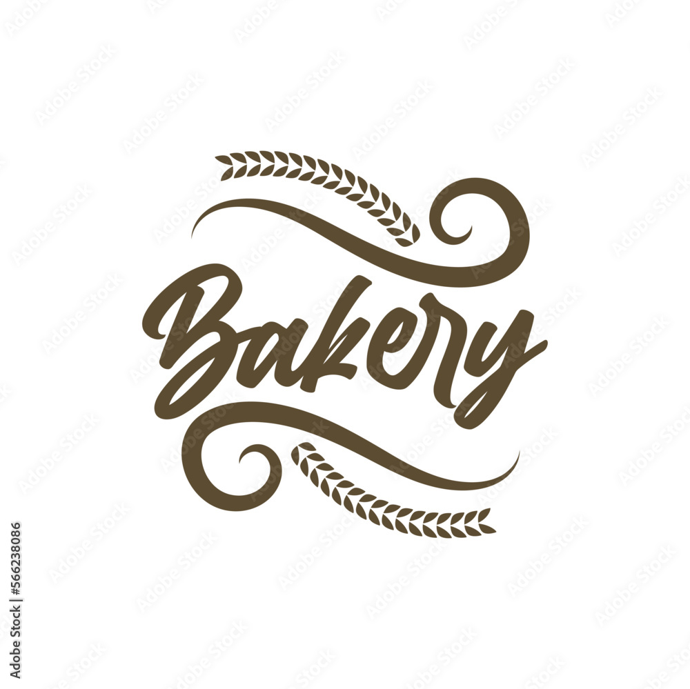 Retro Bakery Logo Design Bake and Cake Pastry Simple Badge Template Retro Bakery Logo Design Bake and Cake Pastry Simple Badge Template